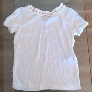 Maje White Silk & Linen Shirt